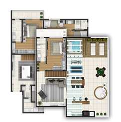 Planta Ap. Duplex - Planta 3