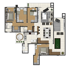 Planta Ap. Duplex - Planta 4